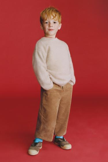 STRAIGHT CORDUROY TROUSERS BENSIMON ® X ZARA - Caramel by Zara