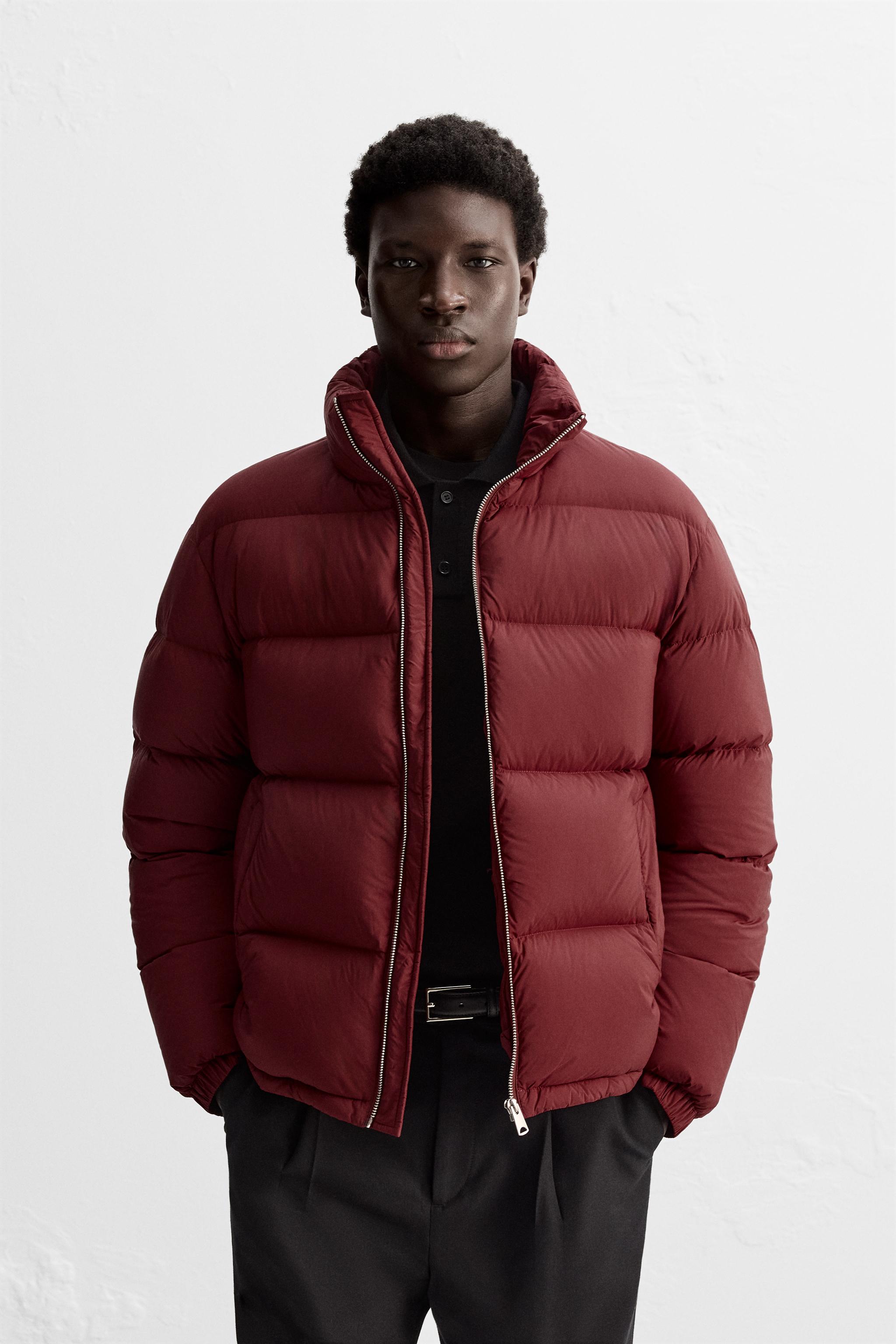 Puffer jacket men zara hotsell