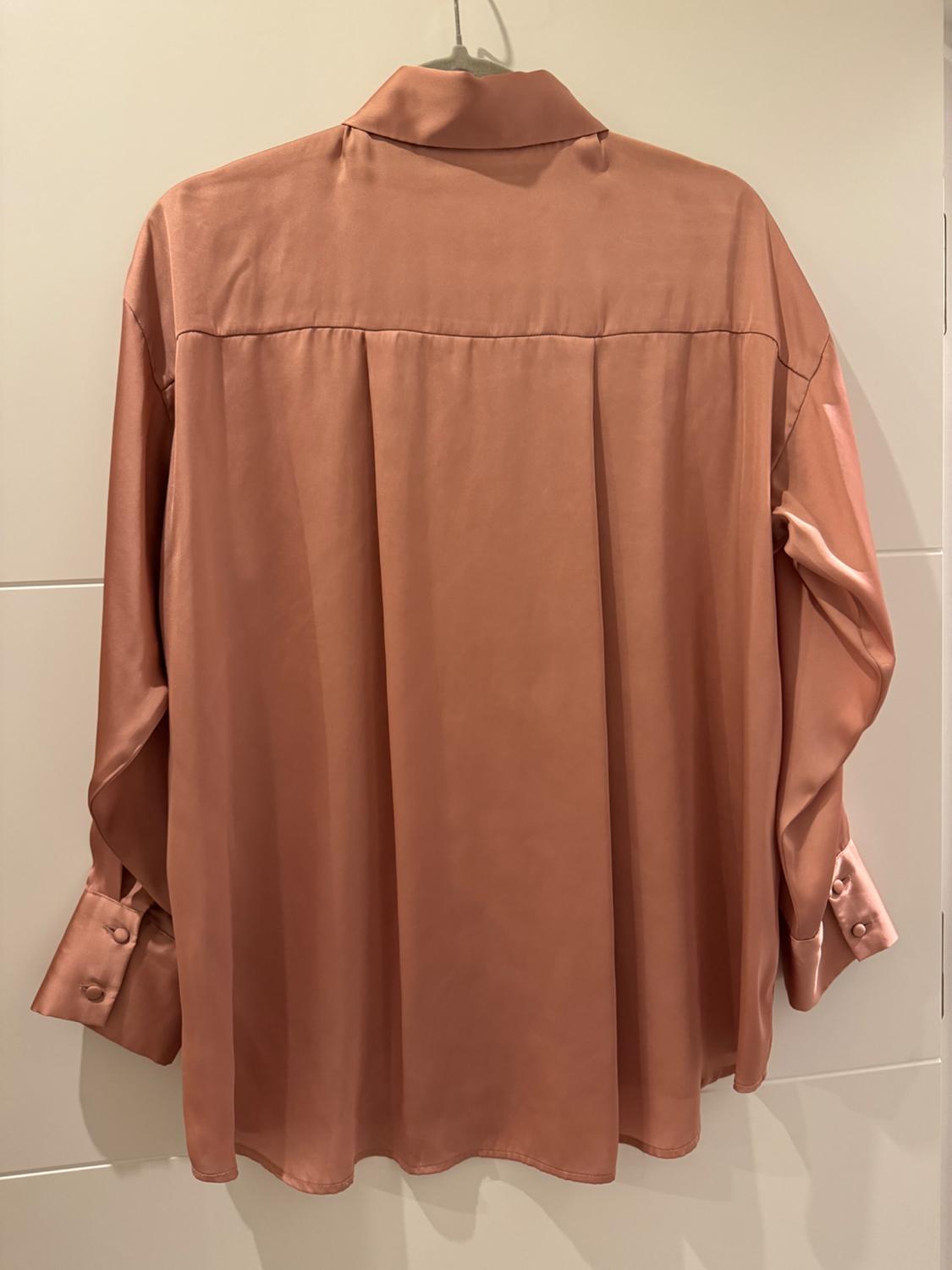 ASYMMETRIC SATIN SHIRT - Image 3