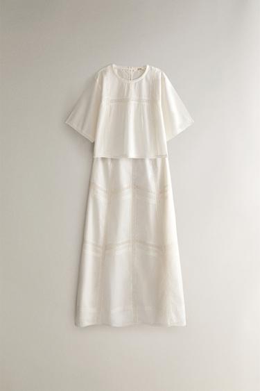 LACE SKIRT - Ecru by Zara - Image 3
