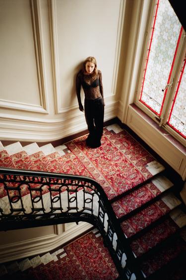 LONG SLEEVE LACE TOP - Black by Zara - Image 3