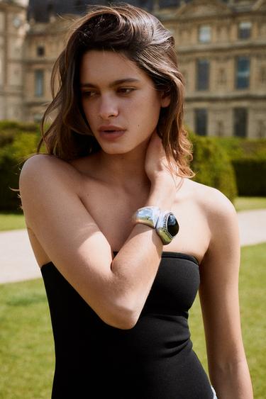 STRETCH BANDEAU BODYSUIT - Black by Zara