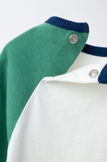 T-SHIRT MANCHES RAGLAN SNOOPY PEANUTS™ - Écru / Vert de Zara - Image 3