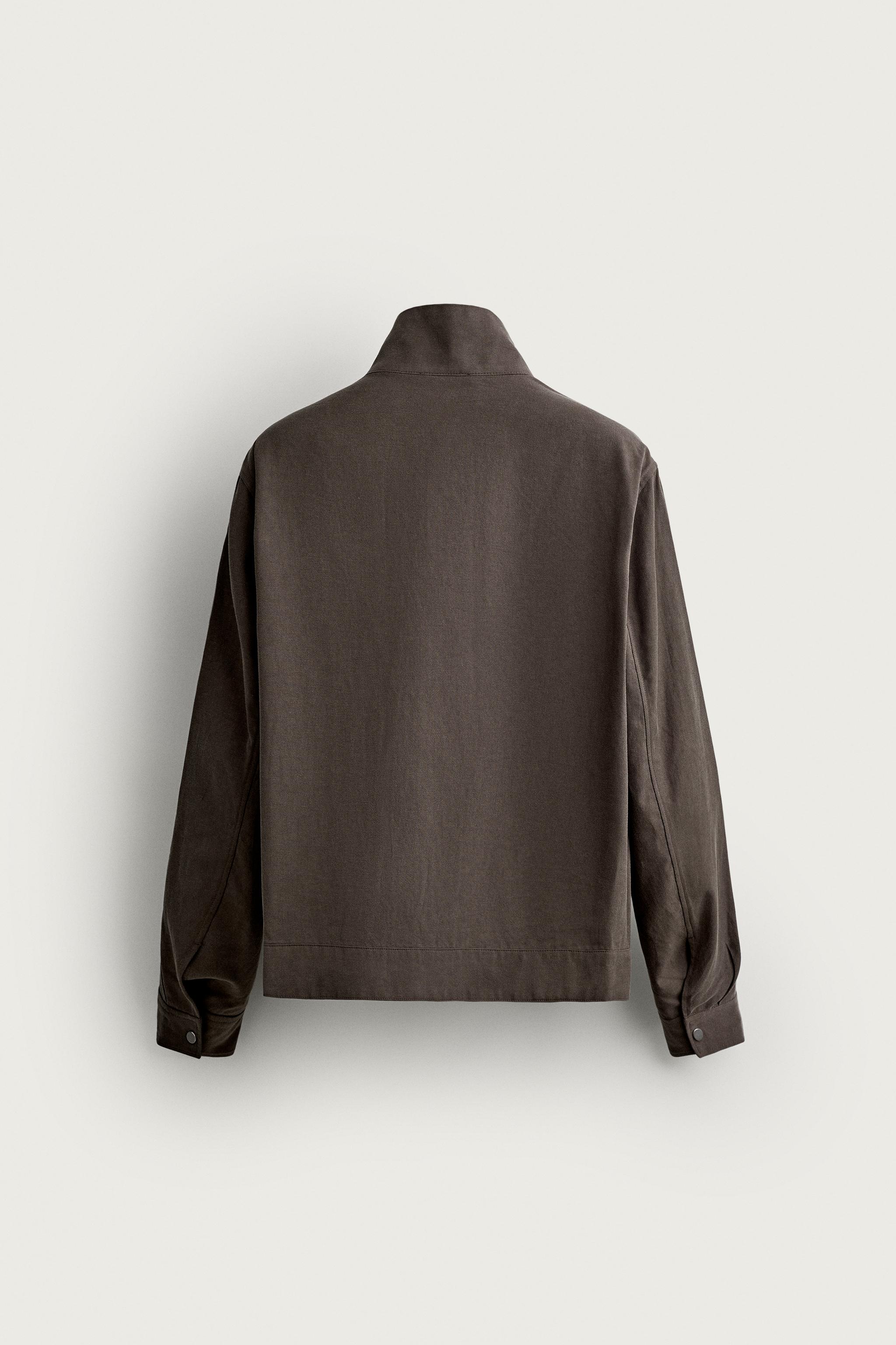 Zara CEPLİ REGULAR FIT İNCE CEKET görsel 8