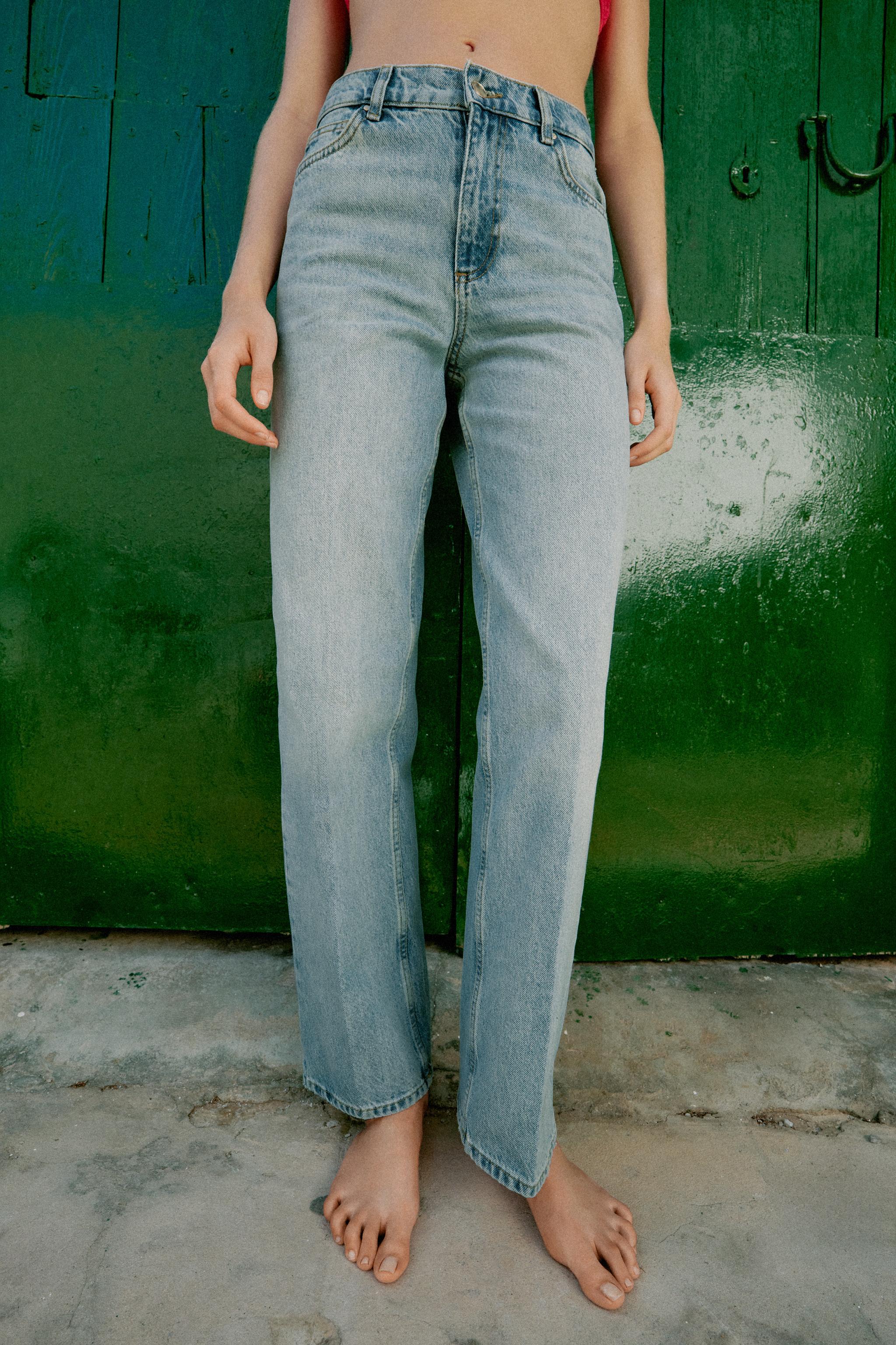 Z1975 STRAIGHT HIGH-WAIST JEANS — Light blue