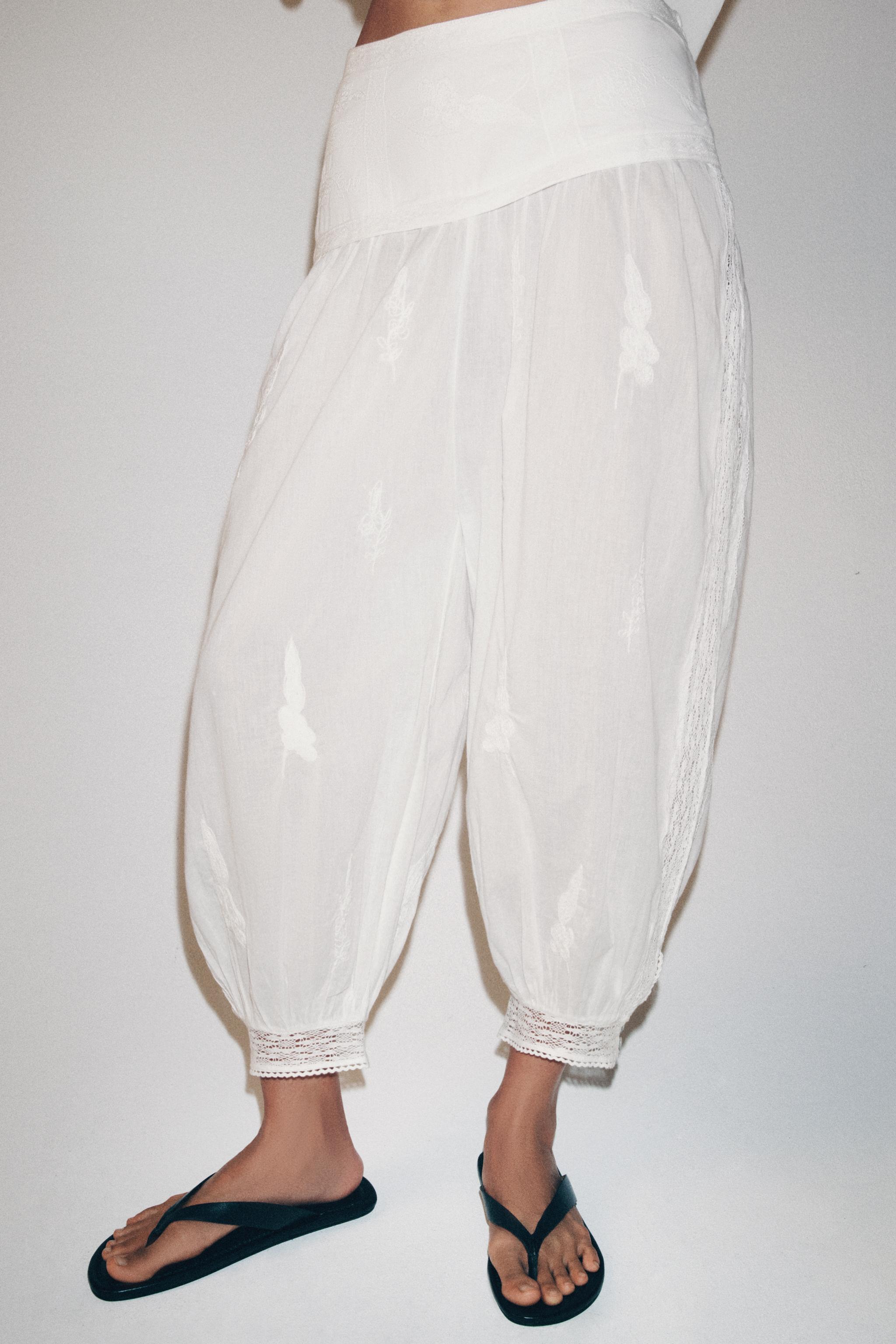 PANTALON BOUFFANT BRODERIES ZW COLLECTION