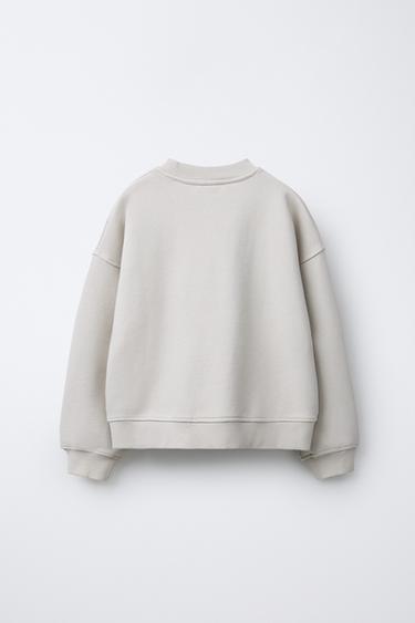 NUMBER PRINT SWEATSHIRT - Ice by Zara - Image 1