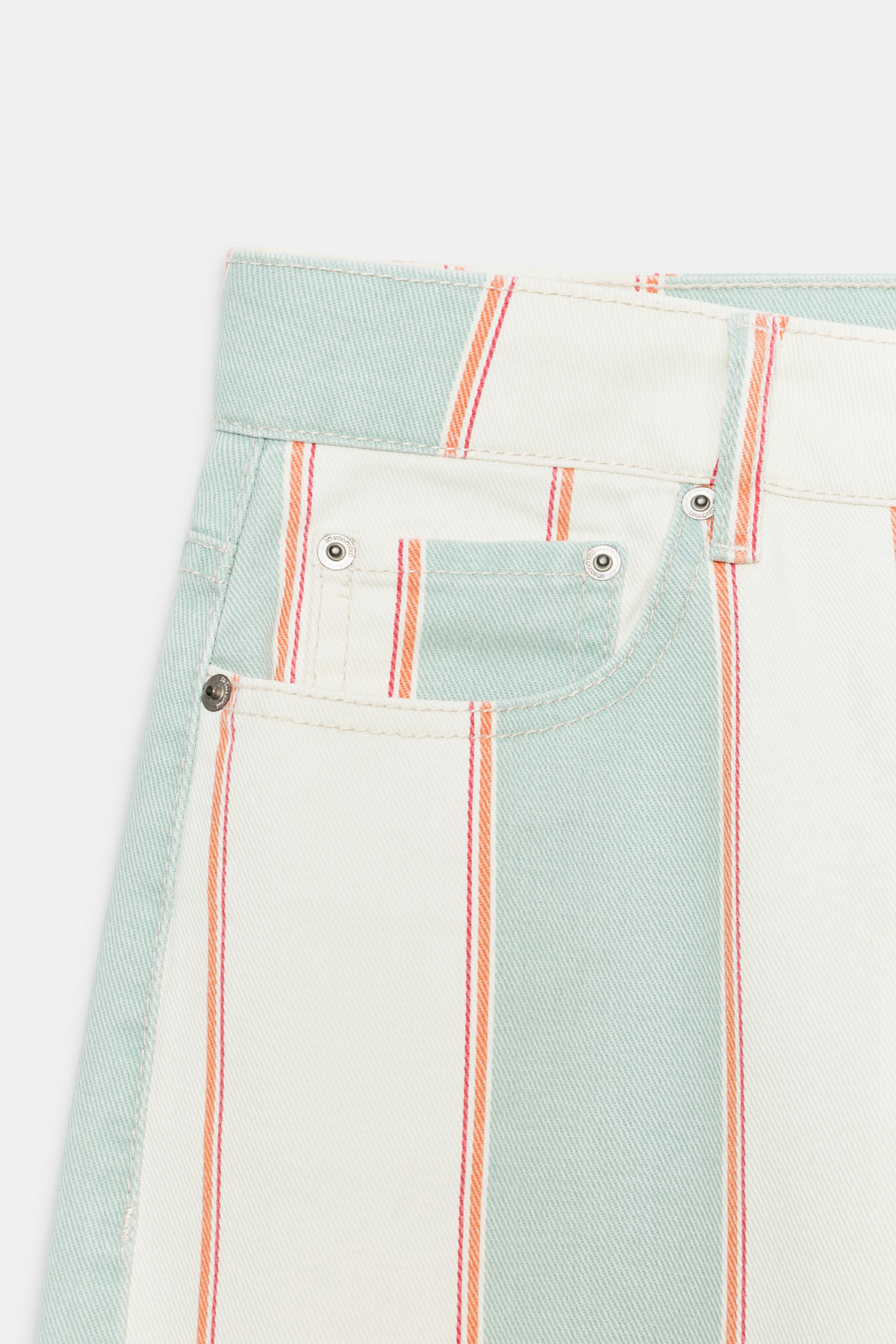 Zara ZW COLLECTION ORTA BEL TAPERED JEAN görsel 5
