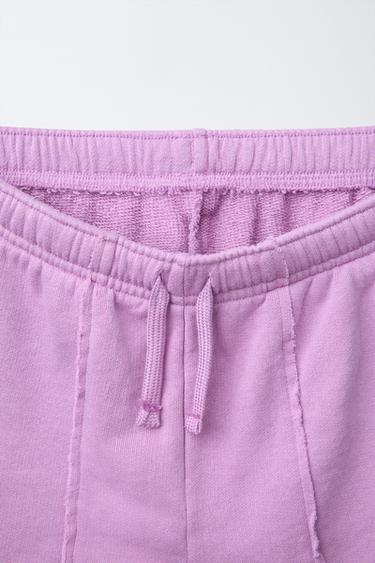 BERMUDA EFFET DÉLAVÉ SURF - Lilas de Zara - Image 4