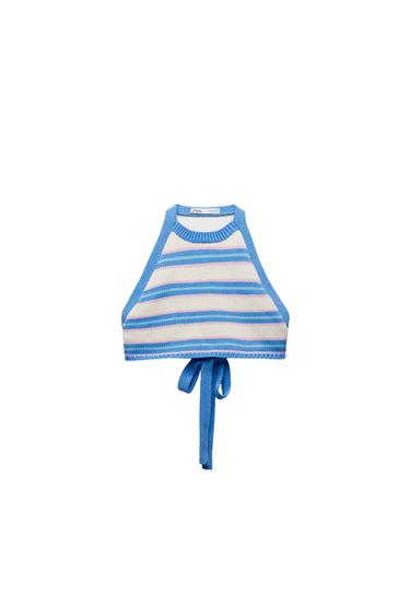 STRIPED KNIT TOP