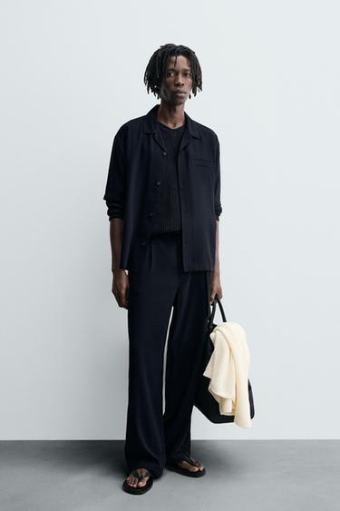 CAMISA FLUIDA RELAXED FIT - Marino de Zara