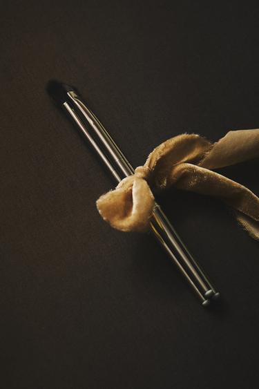 EYE MAKEUP BRUSH SET (SET OF 3) - Silver by Zara