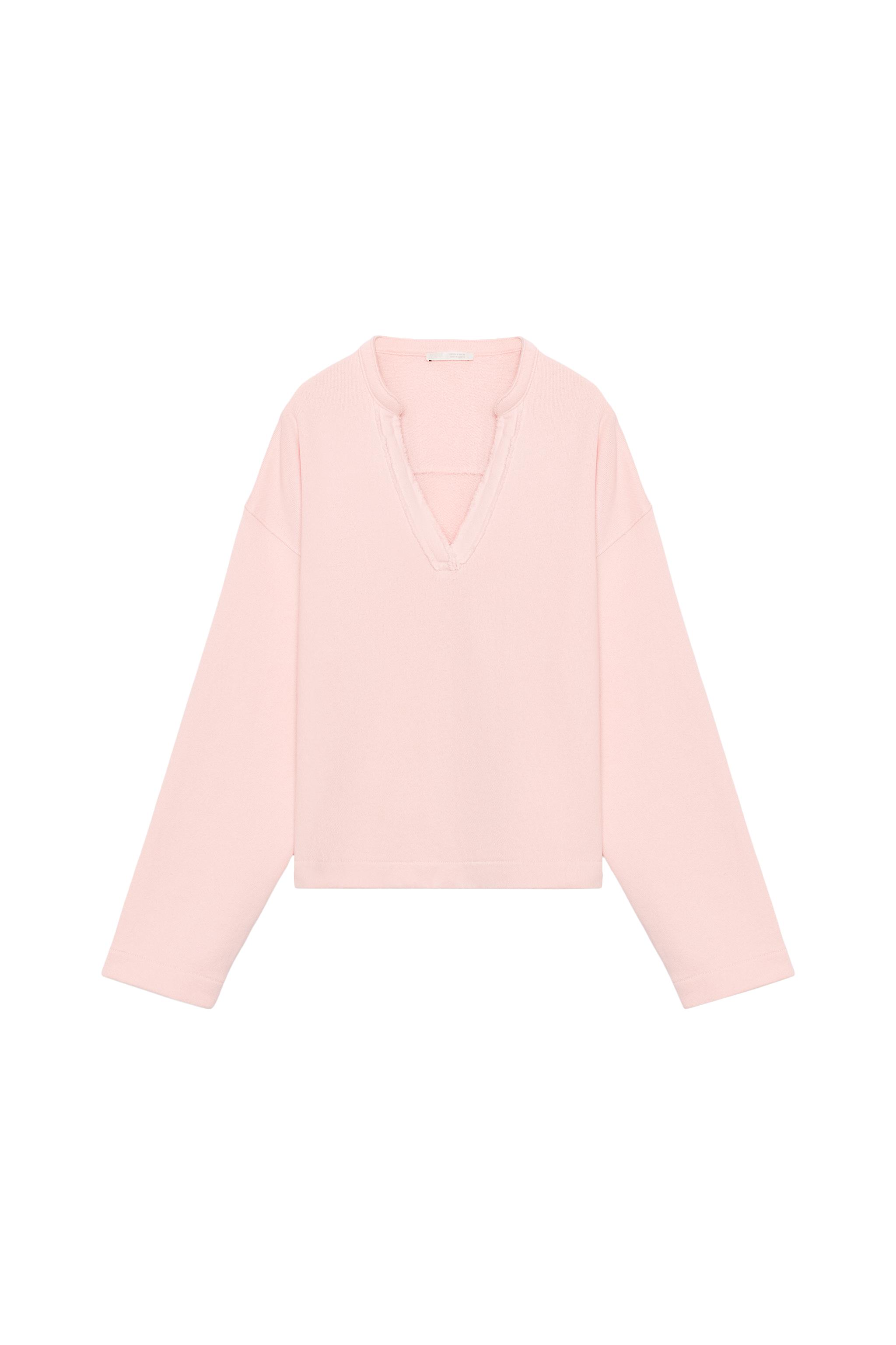 SUDADERA ESCOTE PICO ALGODÓN