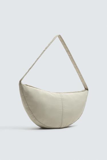 SAC PORTÉ ÉPAULE EN NYLON - Beige de Zara - Image 1