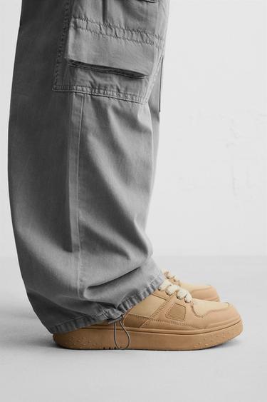 RETRO TRAINERS - SAND/BROWN by Zara - Image 0