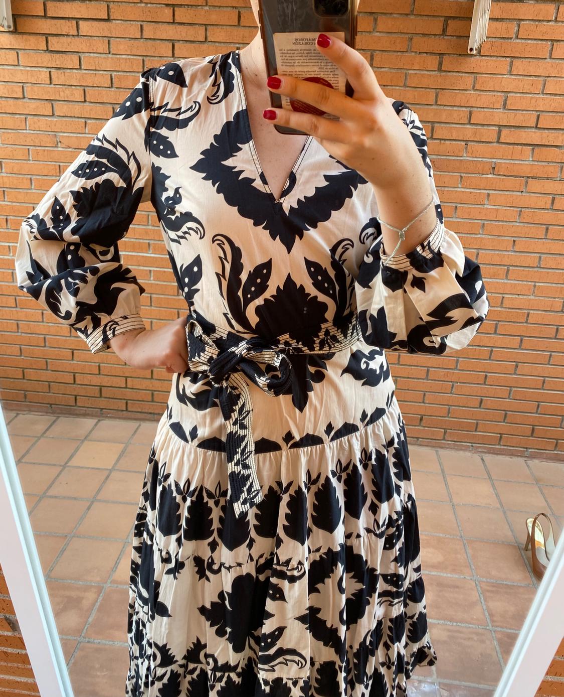PRINTED MIDI DRESS - Image 4