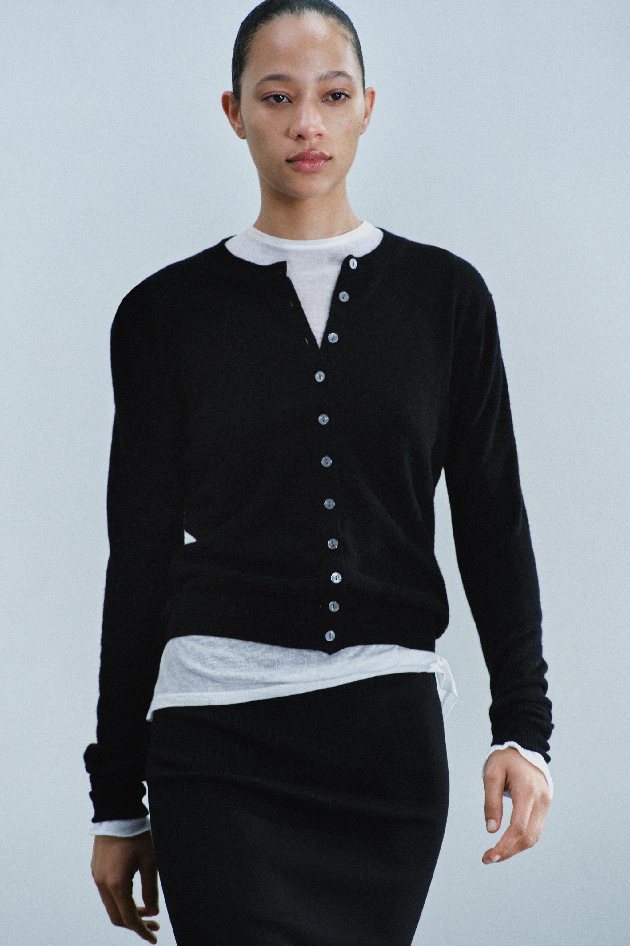 Zara 100% EXTRA-SOFT WOOL CARDIGAN görsel 4