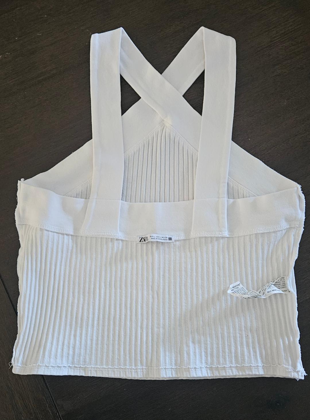 RIBBED HALTER TOP - Image 4