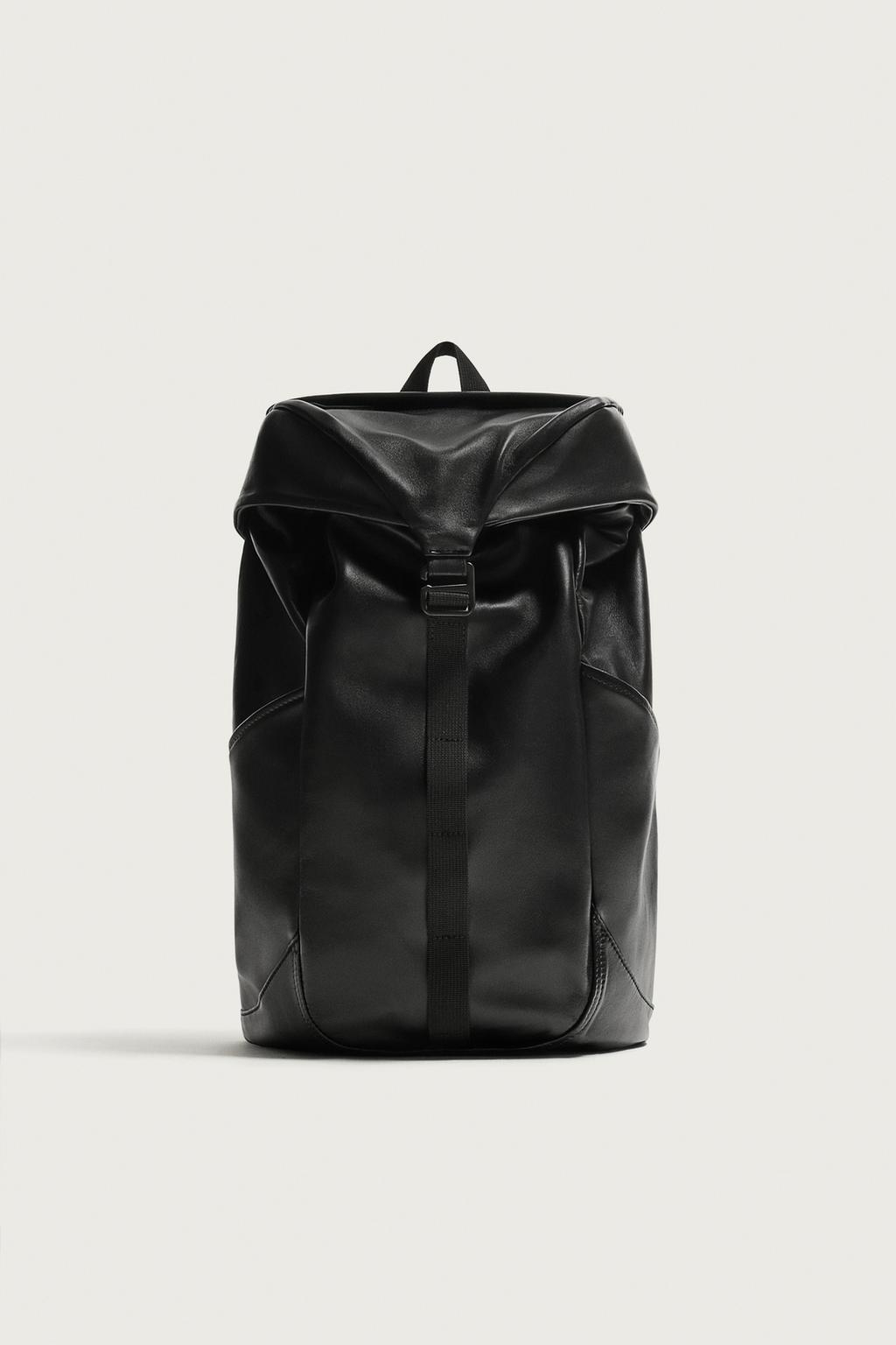 LEATHER BACKPACK AARON LEVINE X ZARA