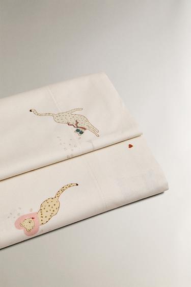 DRAP DE DESSUS ENFANT GUÉPARD - Rose de Zara - Image 1