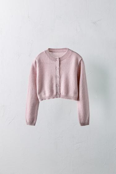 1-5 ANS/ VESTE 100 % CACHEMIRE LIMITED EDITION - Rose poudré de Zara - Image 0