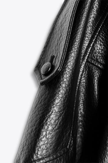 FAUX LEATHER JACKET - Black by Zara - Image 2
