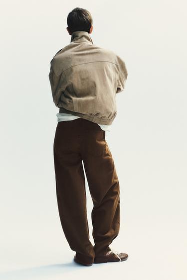 JEAN TRF BAGGY BALLON TAILLE MI-HAUTE - Marron de Zara - Image 4