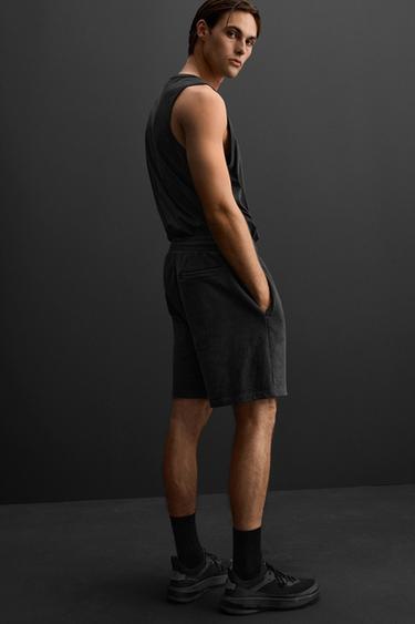 JOGGER BERMUDA SHORTS - Black by Zara - Image 5