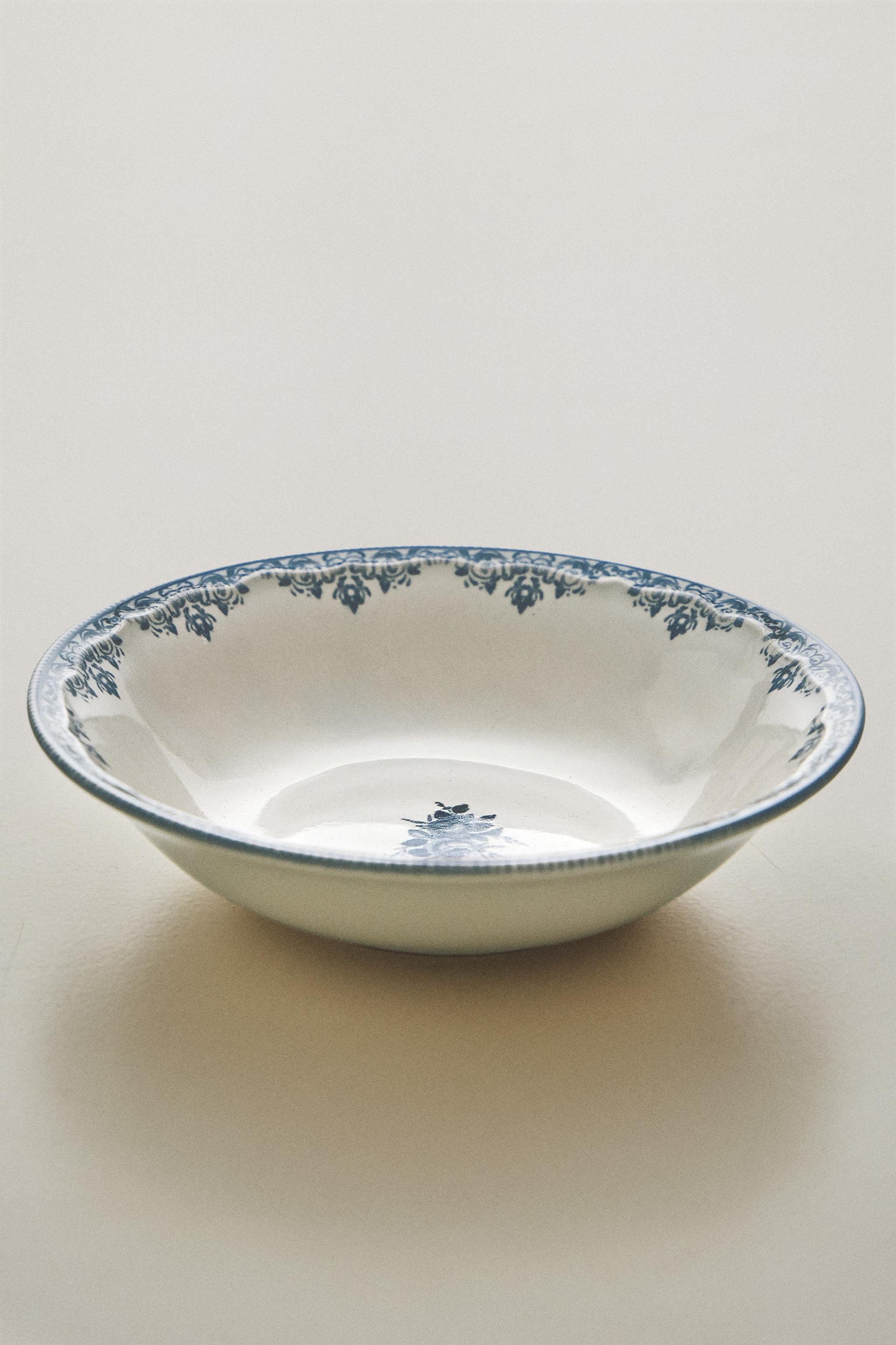 POSITIONED PRINT DESSERT BOWL