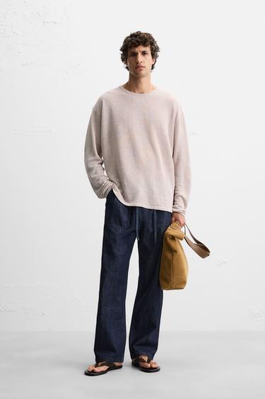 PULL 100 % LIN - Beige de Zara - Image 0