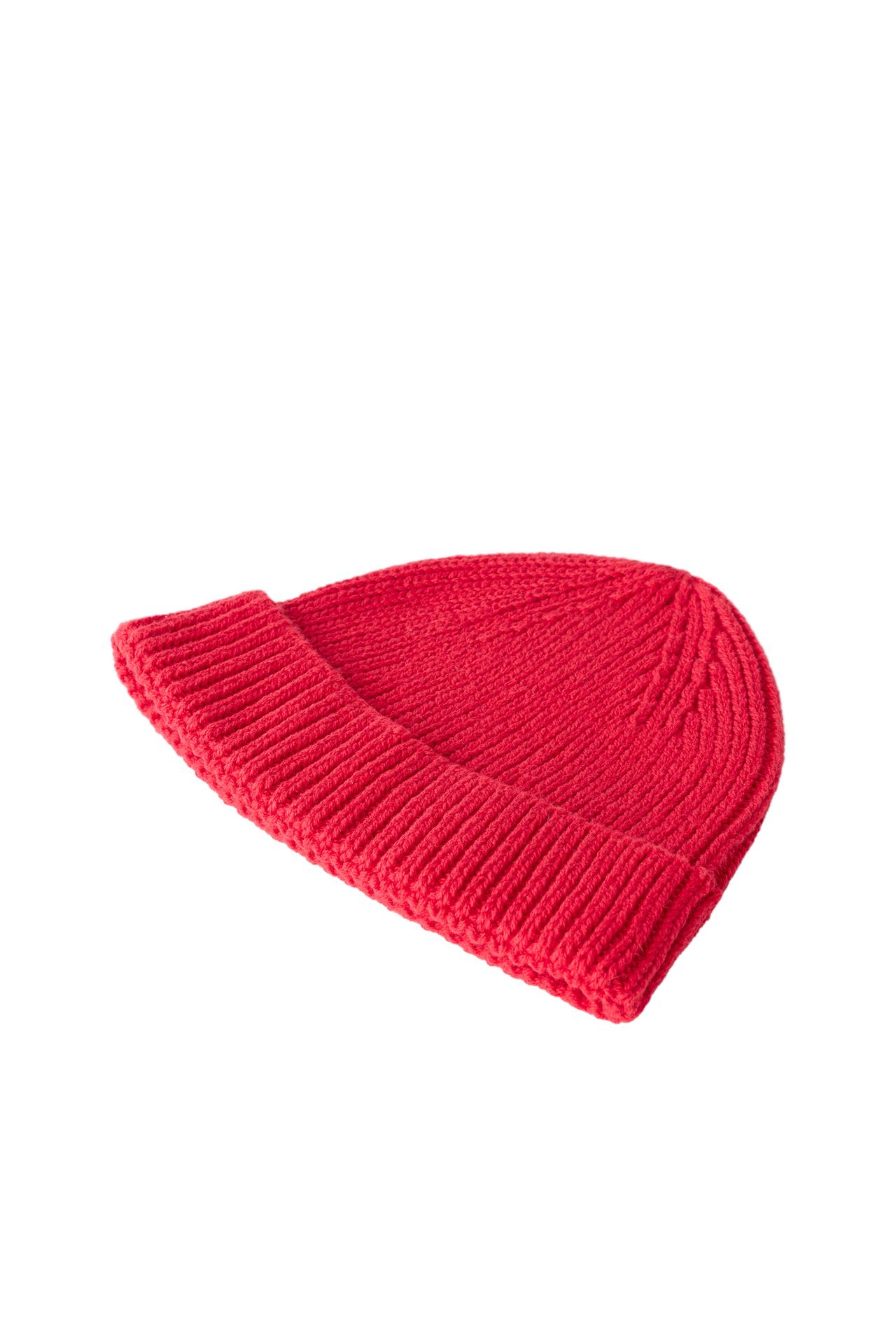 PLAIN KNIT HAT — Navy blue