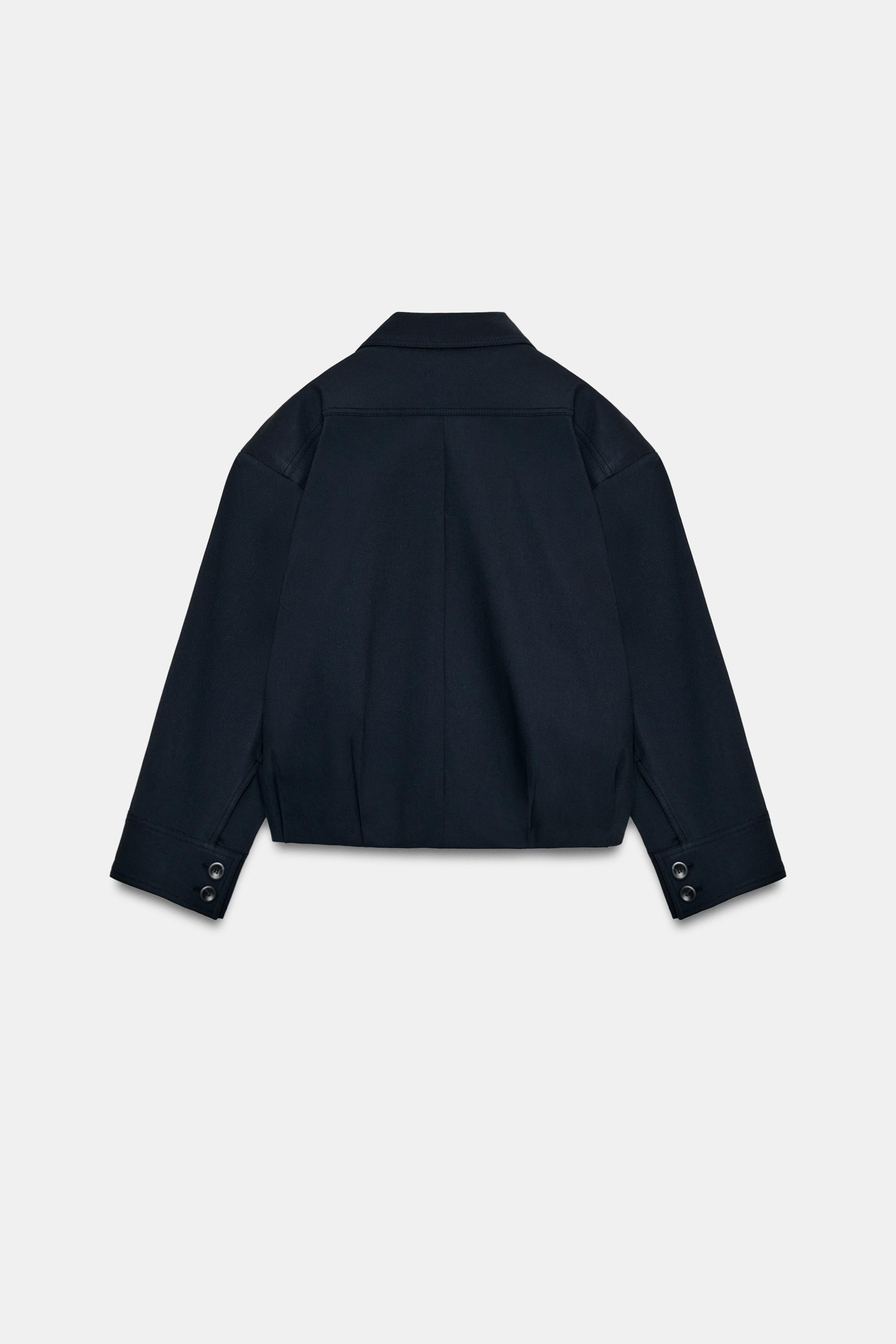 Zara ZW COLLECTION BOMBER CEKET görsel 7