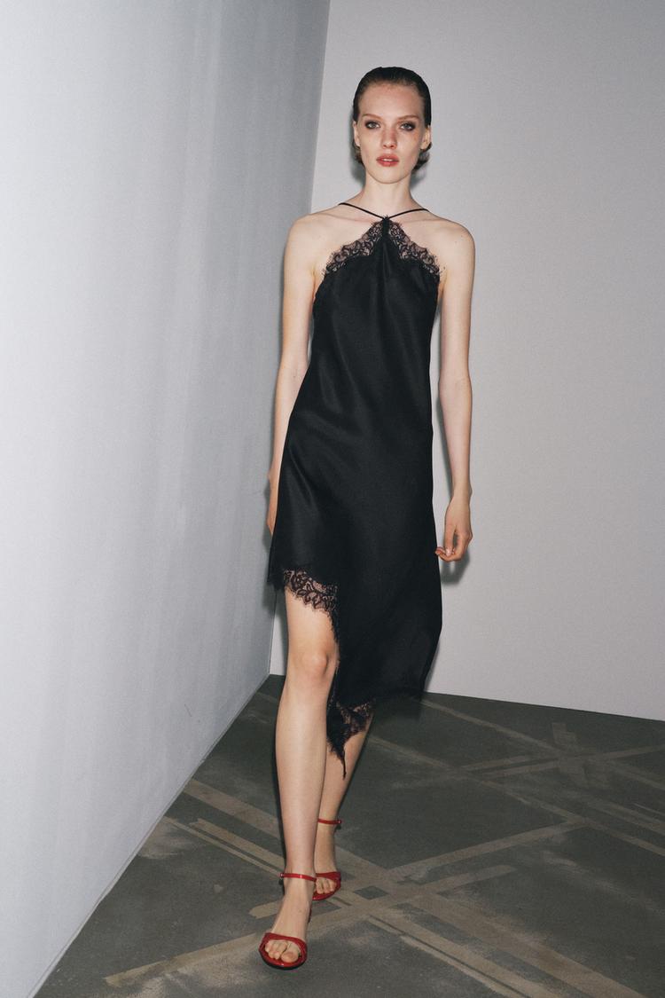 ZW COLLECTION SATIN LACE DRESS - Main Image