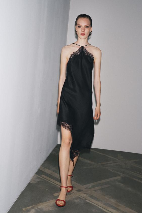 ZW COLLECTION SATIN LACE DRESS