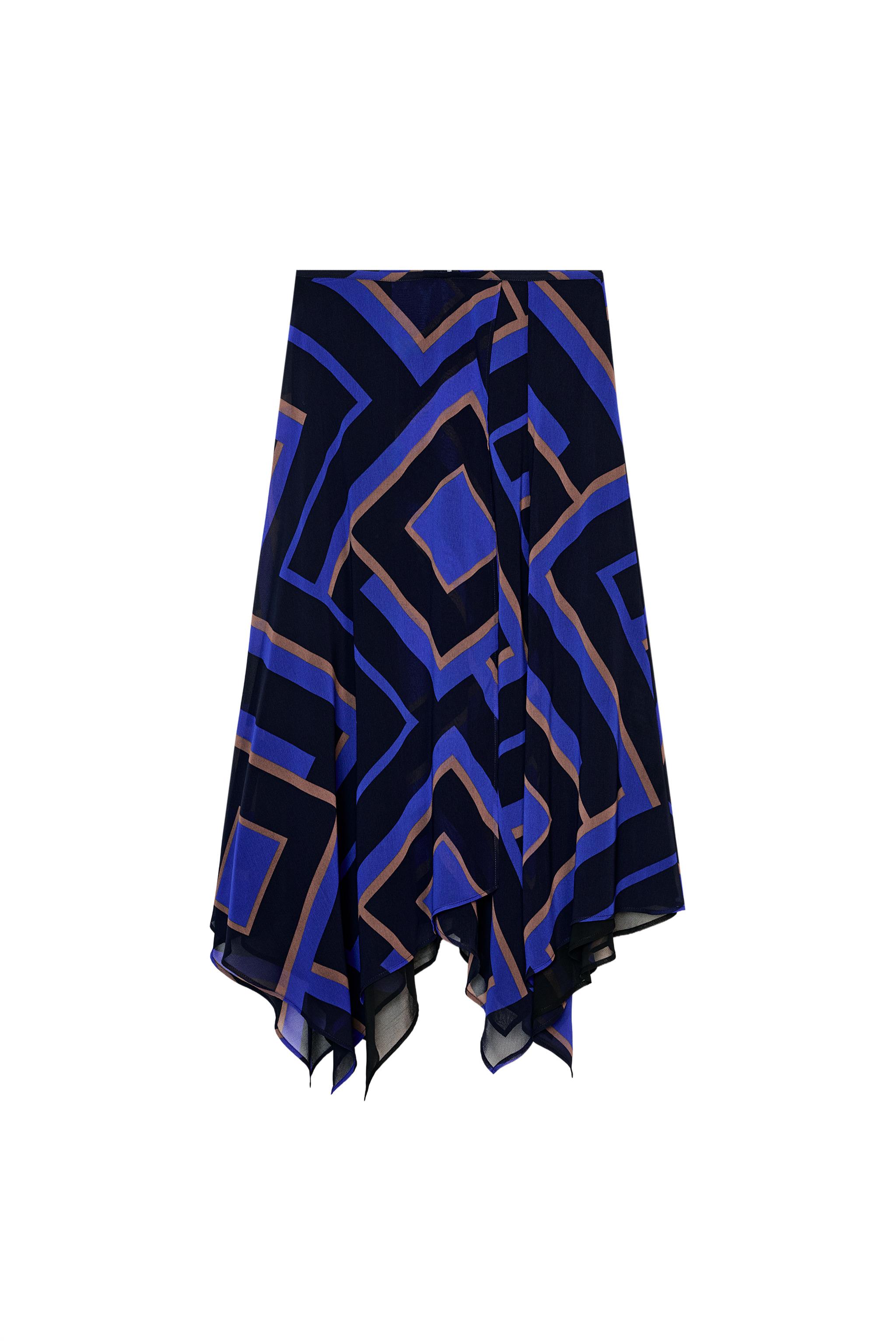 Stradivarius - Gonna midi asimmetrica in raso blu | ASOS Stradivarius - Gonna midi asimmetrica in raso blu | ASOS
