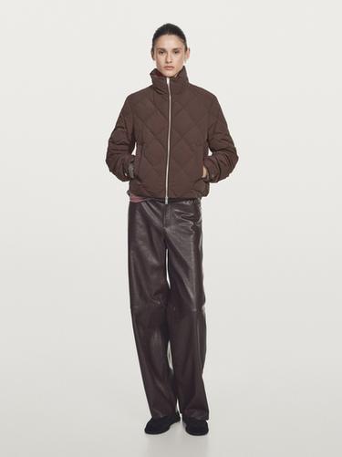 Zara Short water-repellent down jacket - white