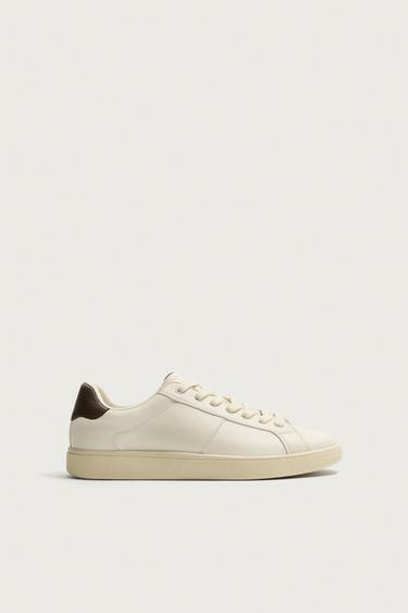 Zara PATIKE SA KONTRASTNIM DETALJIMA NA PETI – Bela