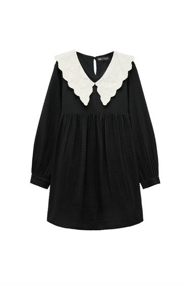 SHORT DRESS WITH PETER PAN COLLAR