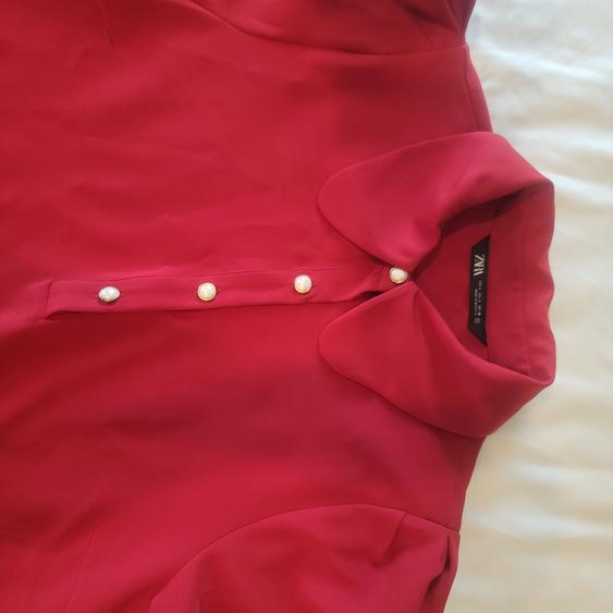 PEARL BUTTON MINI DRESS - Image 3
