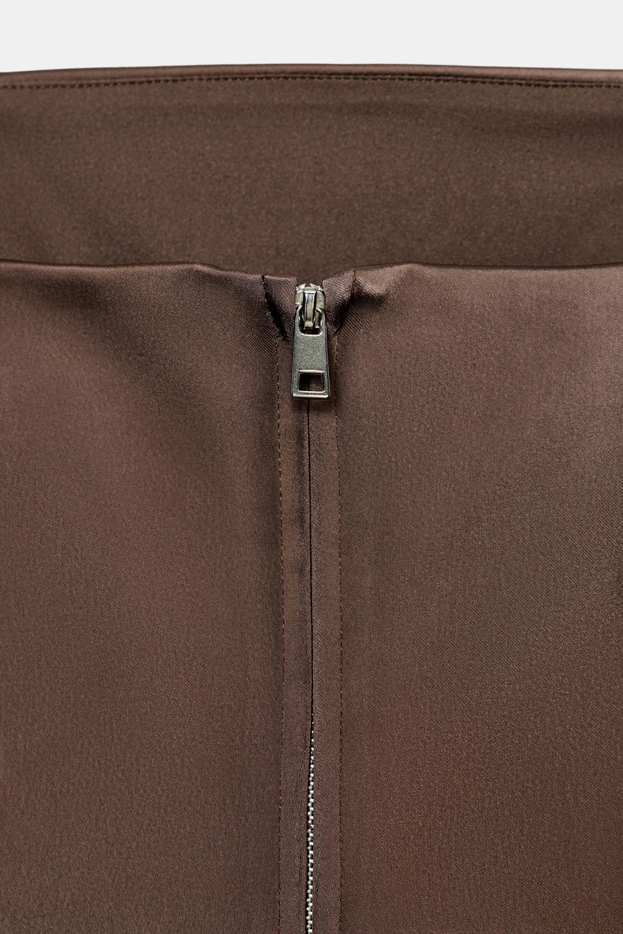 SATIN EFFECT BANDEAU TOP