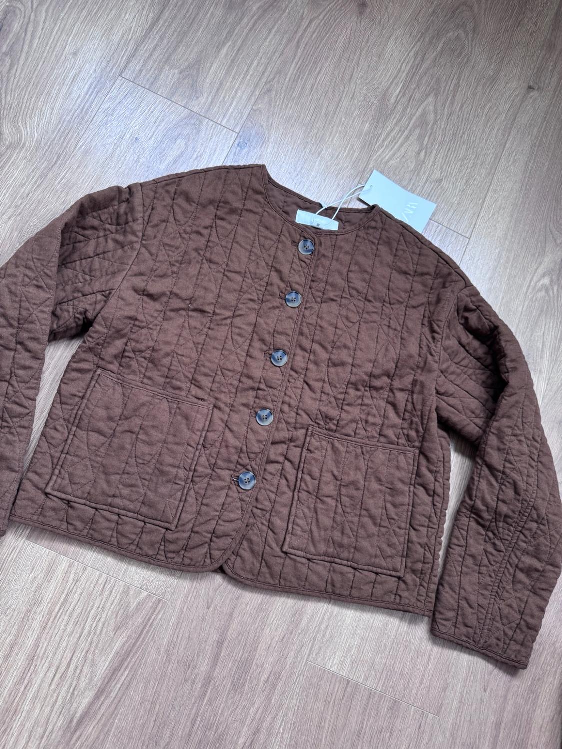 RUSTIC LINEN BLEND PUFFER JACKET - Image 2