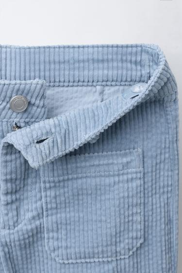 PANTALON DROIT EN VELOURS CÔTELÉ BENSIMON ® X ZARA - Bleu de Zara - Image 2