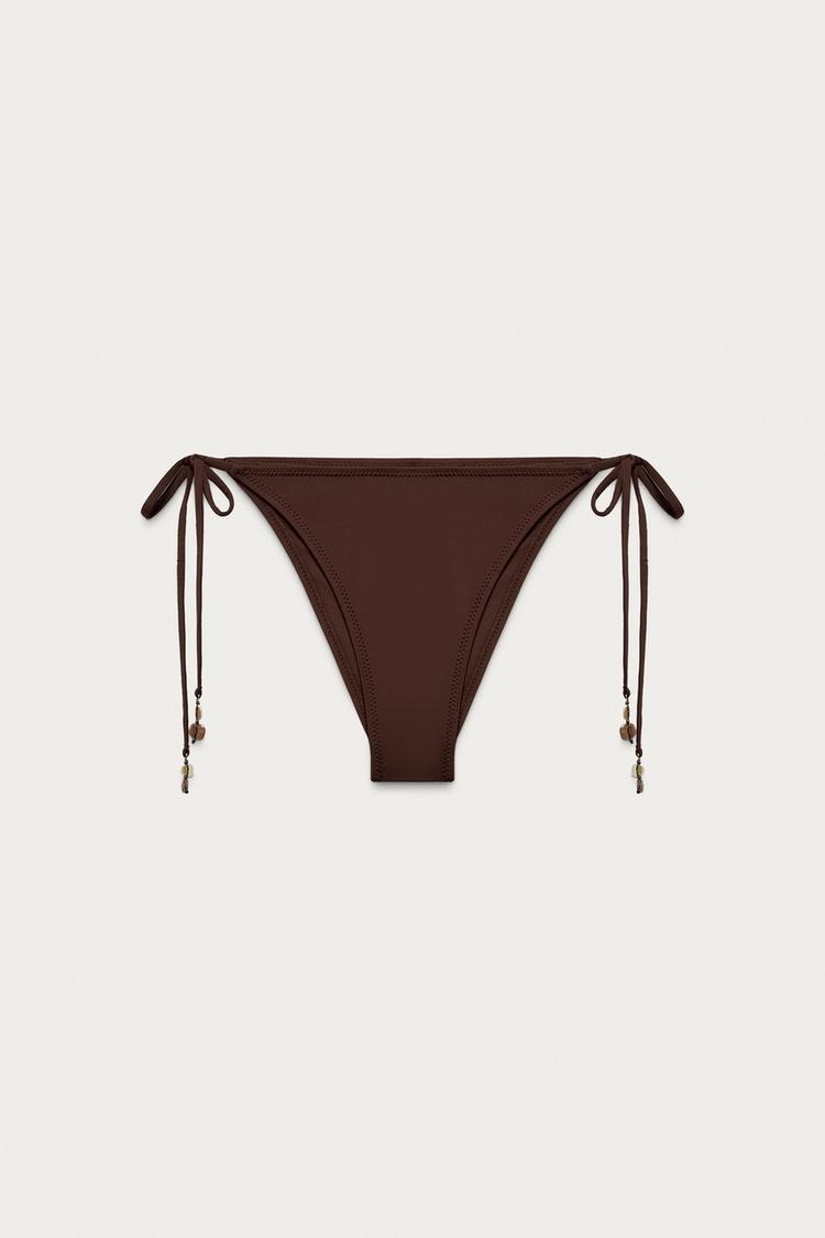 Parte de abajo de bikini con lazo y borde festoneado MARISA BERENSON X ZARA 2
