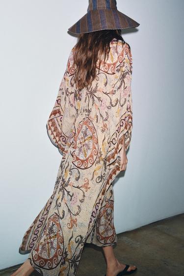 ROBE TUNIQUE IMPRIMÉE ZW COLLECTION - Multicolore de Zara - Image 3