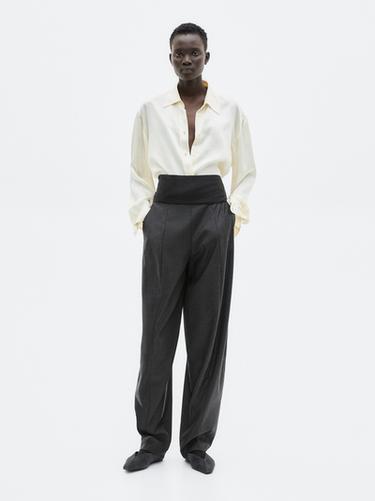 Zara Balloon fit trousers - LIMITED - Chocolate - Image 0