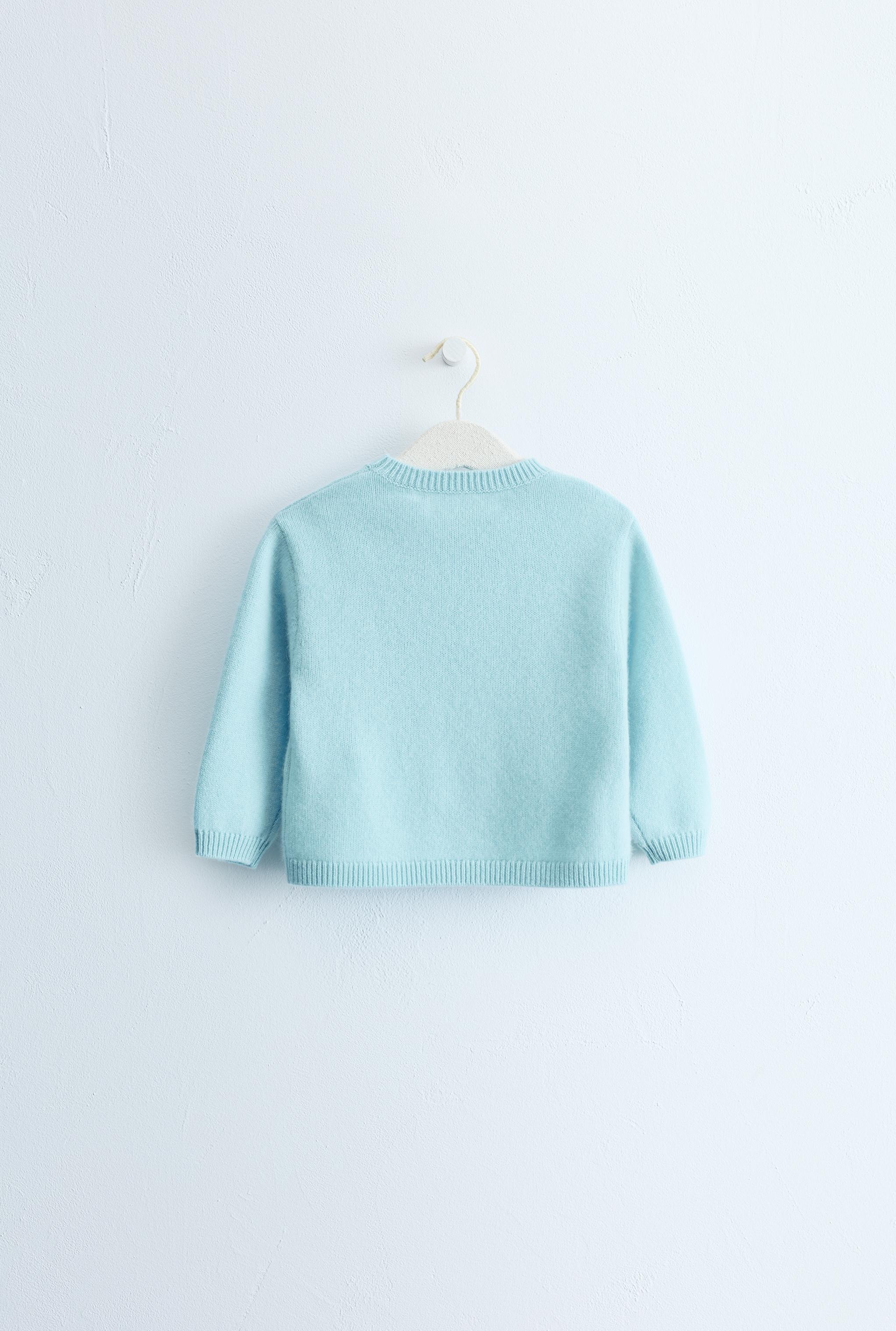 ZARA TIMELESS - 100% CASHMERE SWEATER — Sky blue