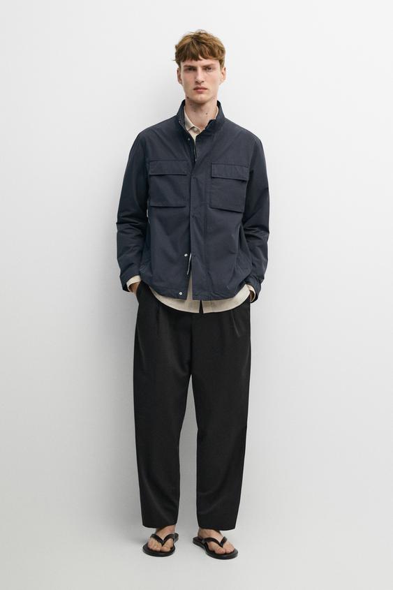 Technical fabric jacket with pocket details from Zara - $290