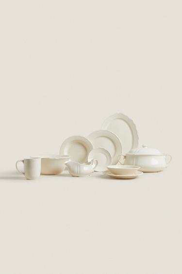 EARTHENWARE TABLEWARE - Ecru by Zara - Image 0