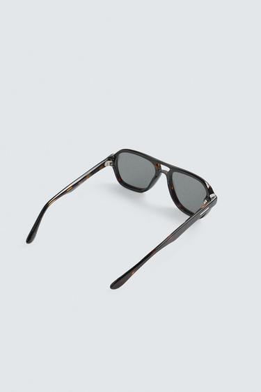LUNETTES DE SOLEIL OVALES - Écaille de Zara - Image 5