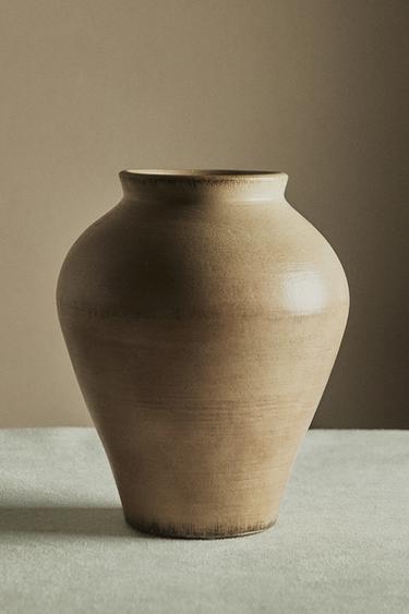 HELLE TERRAKOTTA-VASE - Hellbraun von Zara